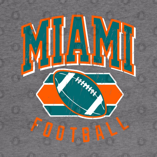 Vintage Miami Football by funandgames